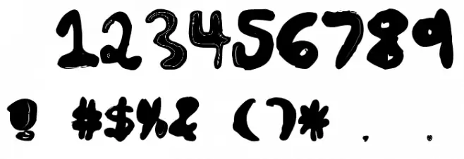 BenRegular Font OTHER CHARS