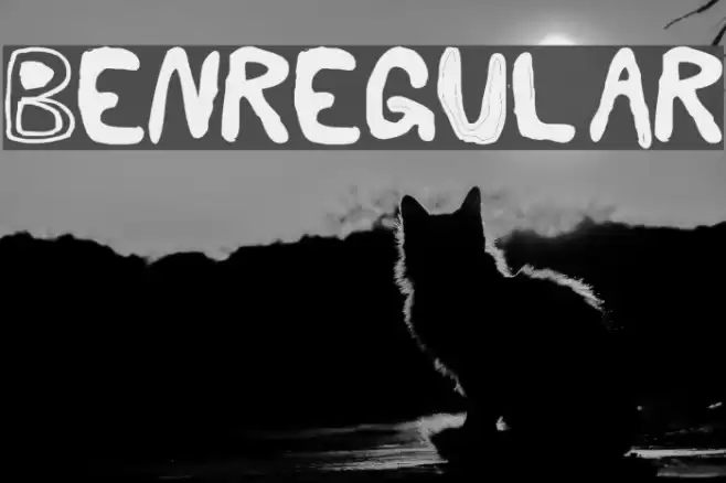 BenRegular Font examples