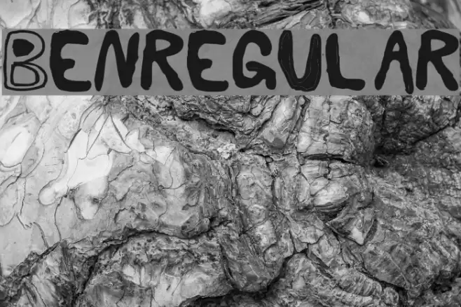 BenRegular Font examples