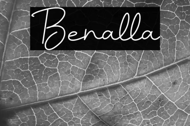 Benalla Font examples