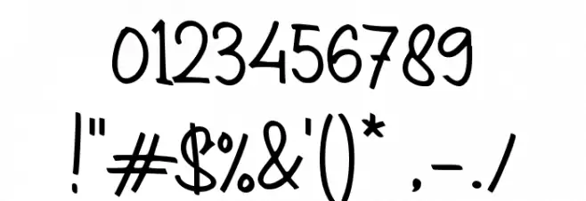 Benang Merah Font OTHER CHARS