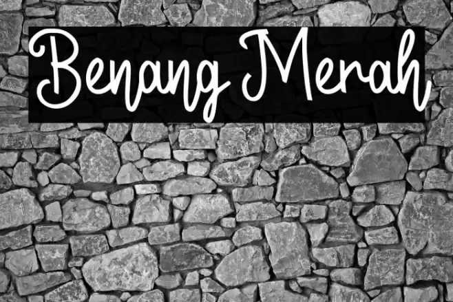 Benang Merah Font examples