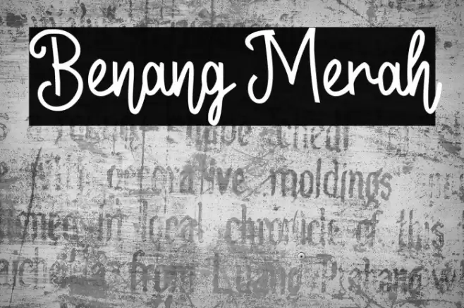 Benang Merah Font examples