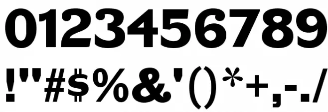 BenchGrinderTitling-Regular Font OTHER CHARS