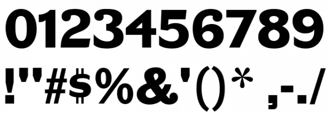 BenchGrinderTitling-Regular Font OTHER CHARS