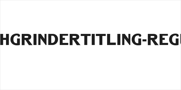 BenchGrinderTitling-Regular Logo
