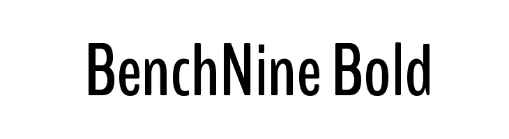 BenchNine Bold फ़ॉन्ट