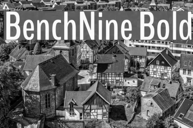 BenchNine Bold Font examples