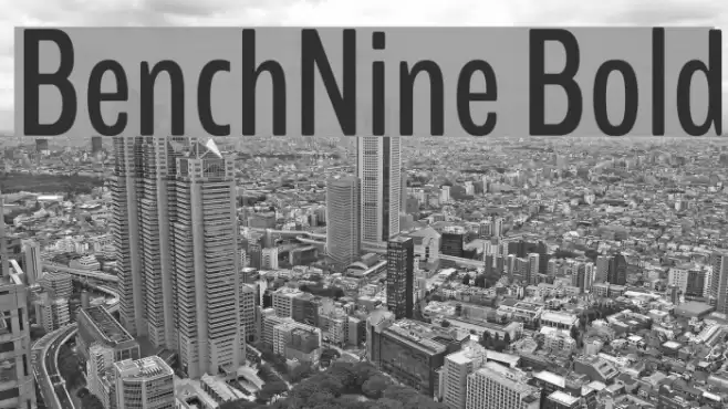 BenchNine Bold Font examples