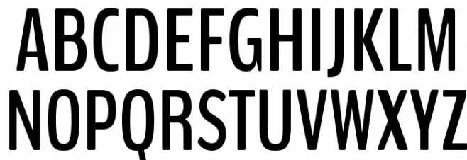 BenchNine Bold Font Litere mari