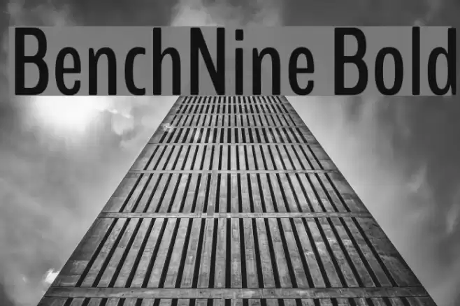 BenchNine Bold Font examples