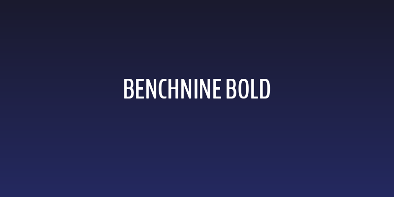 BenchNine Bold Social Header