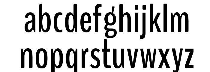 BenchNine Bold Font LOWERCASE