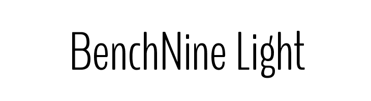 BenchNine Light फ़ॉन्ट