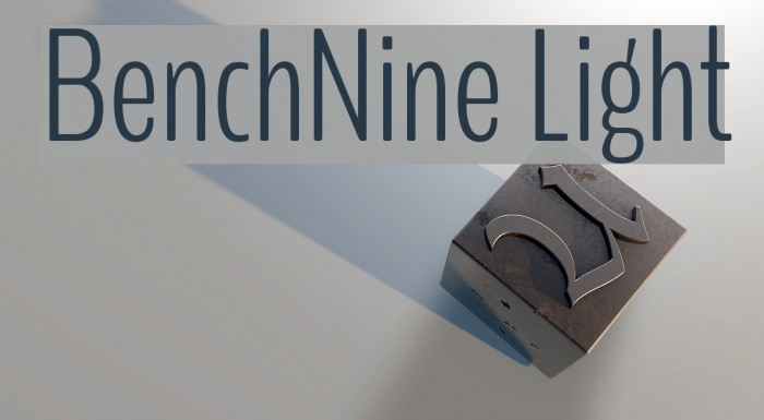 BenchNine Light Font examples