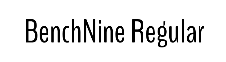 BenchNine Regular  नि: शुल्क फ़ॉन्ट्स डाउनलोड
