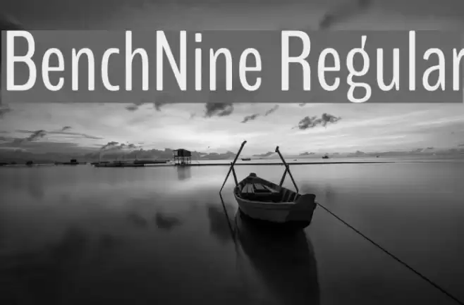 BenchNine Regular Font examples