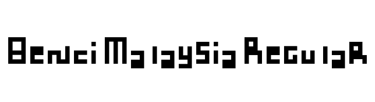Benci Malaysia Regular  font caratteri gratis