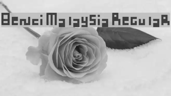 Benci Malaysia Regular Font examples