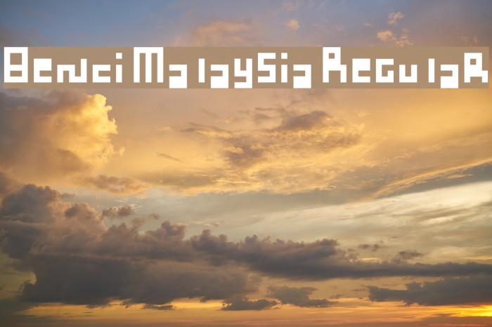 Benci Malaysia Regular Example 2