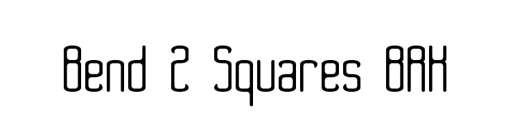 Bend 2 Squares BRK Caratteri