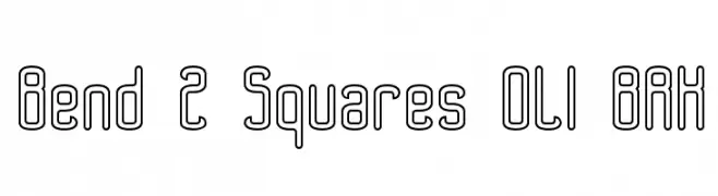 Bend 2 Squares OL1 BRK  Fuentes Gratis Descargar