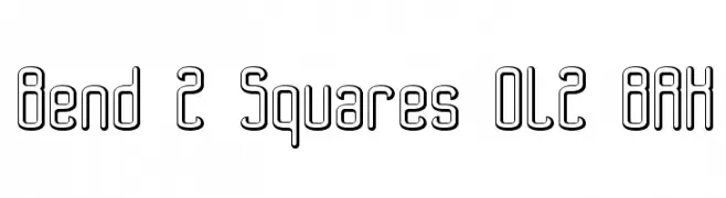 Bend 2 Squares OL2 BRK  Fuentes Gratis Descargar