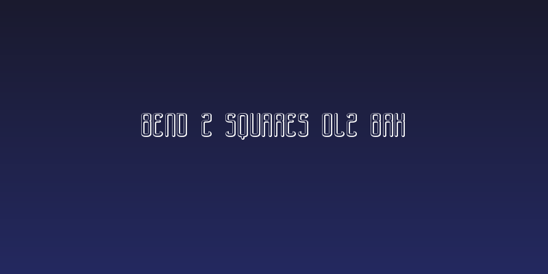 Bend 2 Squares OL2 BRK Social Header