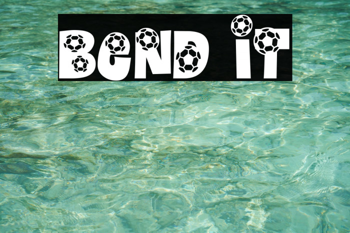 Bend It Font examples