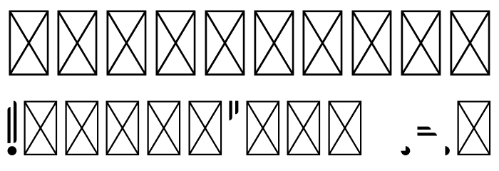 Bend Font OTHER CHARS