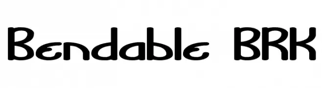 Bendable BRK  font caratteri gratis