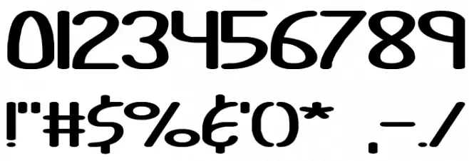 Bendable BRK Font OTHER CHARS
