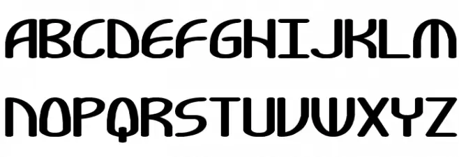 Bendable BRK Шрифта ВЕРХНИЙ