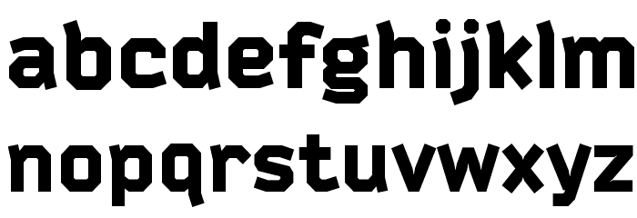 Bender-Black Font LOWERCASE