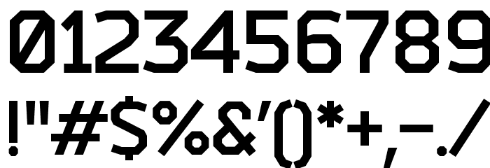 Bender-Bold Font OTHER CHARS