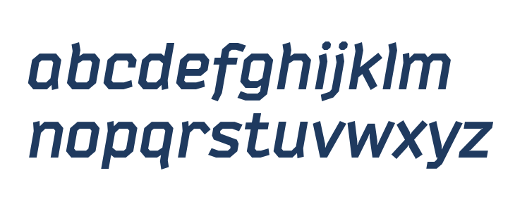 Bender-BoldItalic Lowercase