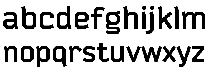 Bender-Bold Font LOWERCASE