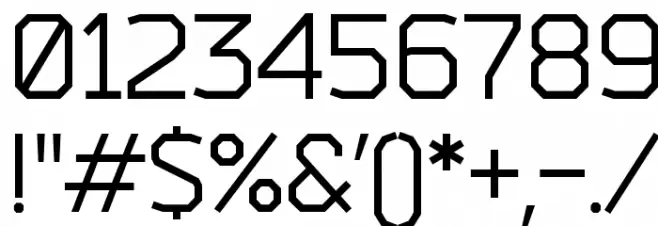 Bender Font OTHER CHARS