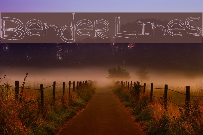BenderLines Font examples