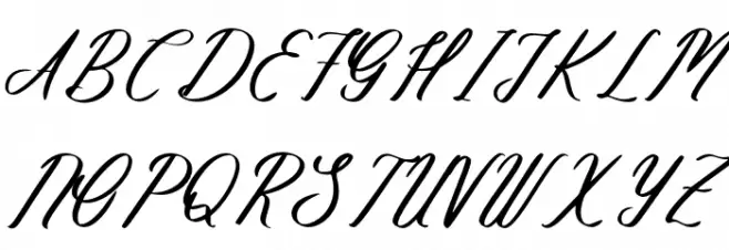 Bendhigola Script Fuentes MAYÚSCULAS