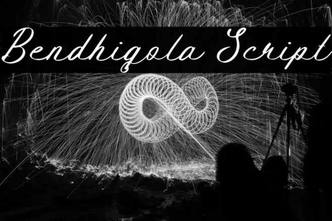 Bendhigola Script Font examples