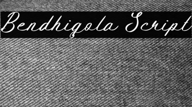 Bendhigola Script Font examples