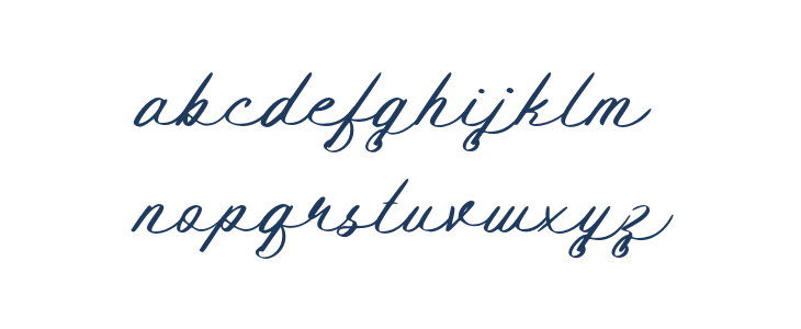 Bendhigola Script Lowercase