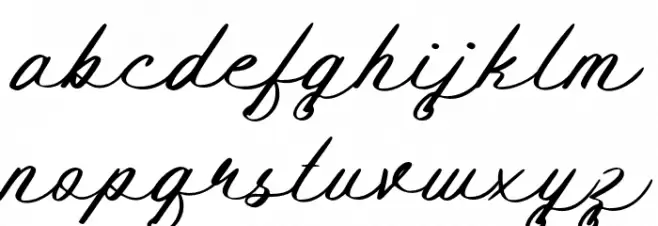 Bendhigola Script 字体 小写