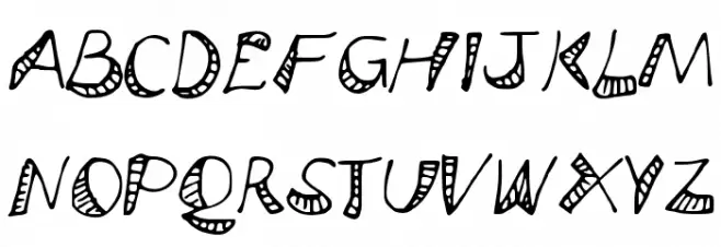 BendyRulers Fonte MAIÚSCULAS