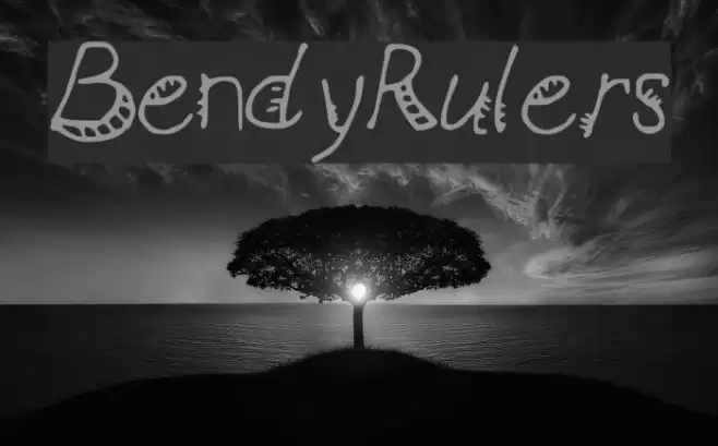 BendyRulers Polices examples