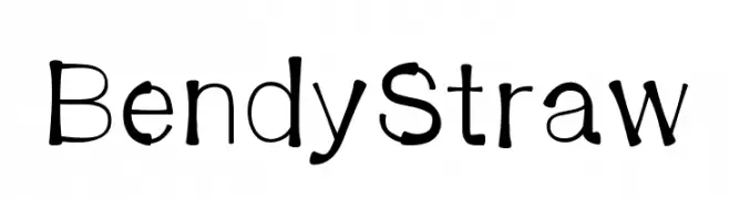 BendyStraw  Frei Schriftart Herunterladen