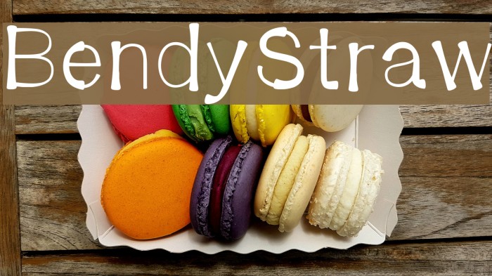 BendyStraw Font examples