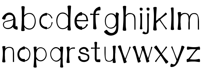 BendyStraw Font LOWERCASE