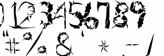 Beneath The Remains Шрифта ДРУГИЕ символов